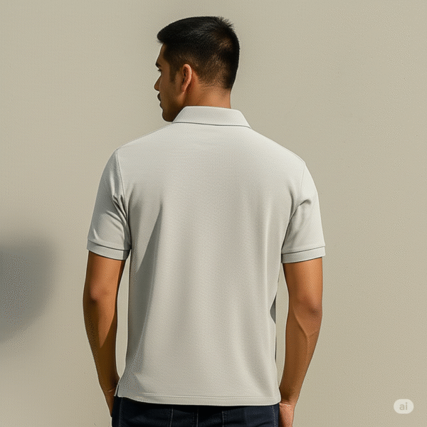 Classic Pique Knit Polo T-Shirt - Image 2