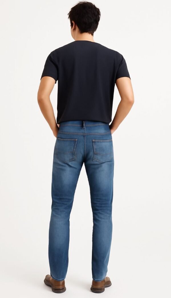 Men’s Regular Fit Blue Denim Jeans - Image 2