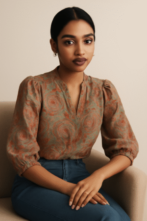 Women’s Printed Stylish Casual Top