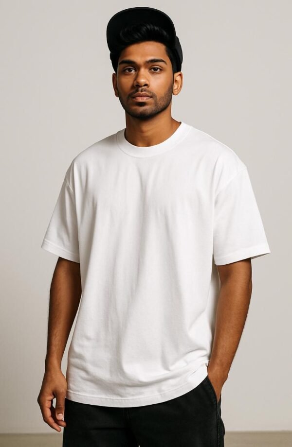 Classic Oversized White T-Shirt - Image 2